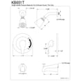 thumbnail image 2 of Kingston Brass Chatham Trim Only for Single Handle Tub & Shower Faucet, 2 of 2