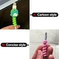 thumbnail image 4 of Cute Animal Cable Organizers Cartoon Cable Saver Cover Phone USB Charger Data Cord Protector Phone Holder Accessory USB Frog, 4 of 6