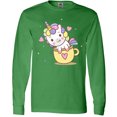 thumbnail image 3 of Inktastic Teacup Unicorn Long Sleeve T-Shirt, 3 of 5