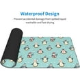 thumbnail image 3 of Cute Winter Penguins Gaming Mouse Pad Penguins Large Mouse Pad (31.5x11.8 Inch) Non-Slip Rubber Base Large Desk Mat Desk Protector for Home Office Gaming Work, 3 of 5