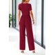 thumbnail image 2 of Mono PRETTYGARDEN Rojo Vino Cuello Cuadrado Pierna Ancha M, 2 of 8