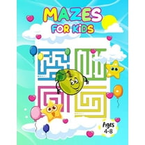 Mazes for kids ages 4-8: Awesome Mazes and Puzzles Activity Book for Kids: Mazes, Word Search, Connect the Dots, Colorin, (Paperback)