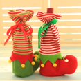 thumbnail image 3 of Bolsa de decoración navideña, bota de elfo, dulces, vacaciones, botella de vino navideña, bolsa navideña, verde + rojo, talla única, 2 uds., 3 of 5