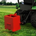 thumbnail image 2 of DEXTRUS 3 Point Tractor Ballast Box, Category 1 Hitch, 800 lbs Capacity, Rear Ballast with 2" Receiver Hitch for Tractors, Red, 2 of 7
