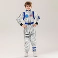 thumbnail image 5 of WOYY Space Astronaut Dress Up Outfit for Kids Long Sleeve Jumpsuit with Belt, Sizes 5-6Y, 5 of 8