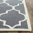 thumbnail image 3 of SAFAVIEH Cambridge Kevin Geometric Wool Runner Rug, Dark Grey/Ivory, 2'6" x 16', 3 of 6