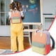 thumbnail image 1 of Mochila infantil con costuras naranjas, ideal para preescolar y jardín de infancia. Portátil, plegable, de tela resistente, perfecta para actividades al aire libre, excursiones educativas y, 1 of 9