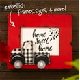 thumbnail image 3 of Plaid Unfinished Wood Surfaces Truck Layered Shape, 7", 3 of 5