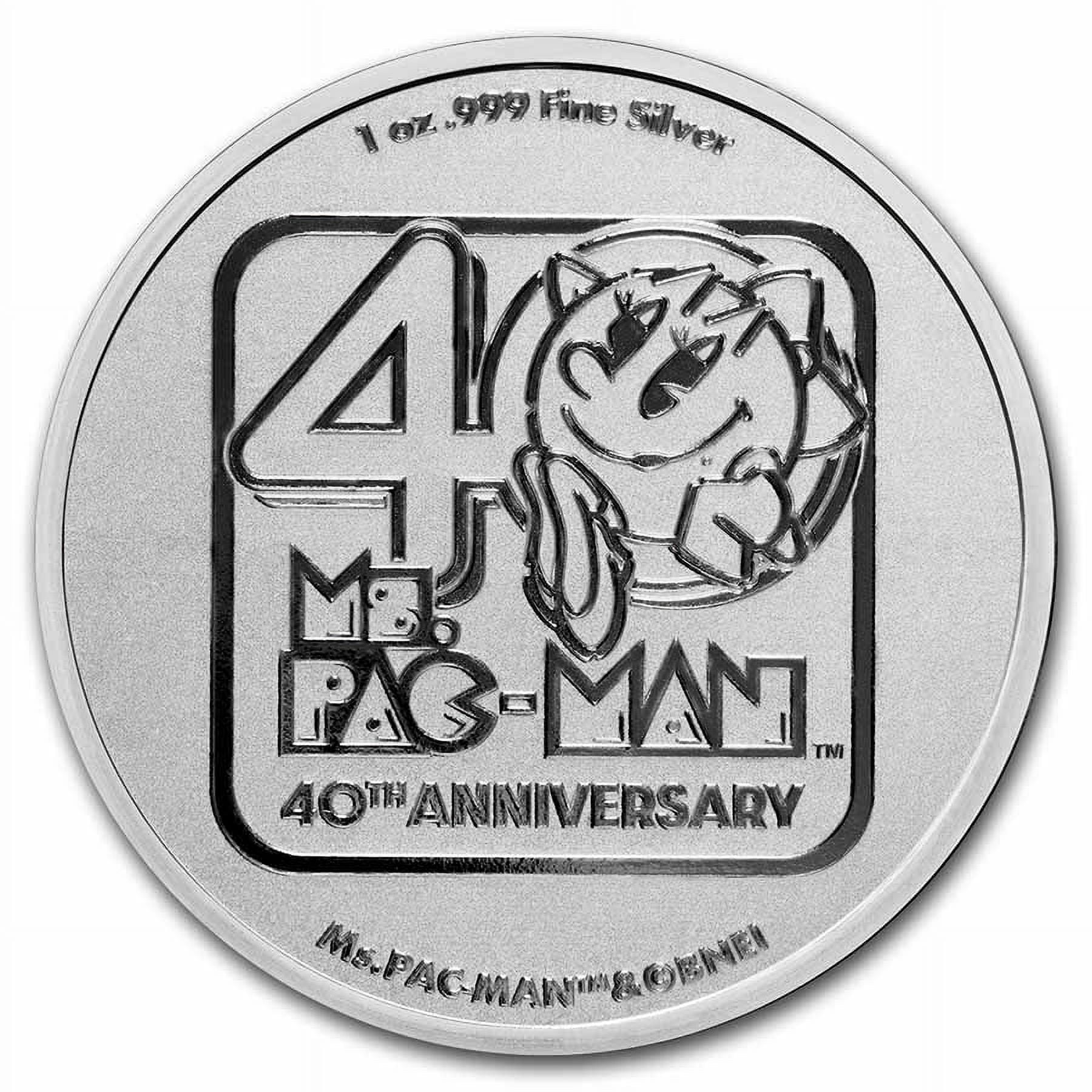 パックマン銀貨　TEP 1オンス　1枚 2021 Niue 1 oz Silver $2 PAC-MAN™ Shaped PAC-STACK Stackable Coin