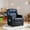 Blue, variant on Resenkos Kids Recliner Chair with Side Pockets and Footrest-Red, Kids Chairs for Kids