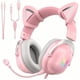 thumbnail image 1 of Audífonos Diadema Microfono Auriculares Gamer Petukita Box X11 Rosa Luz Led, 1 of 5