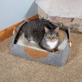thumbnail image 3 of Kitty City Felt Lounge Sleeper Bed, 3 of 7
