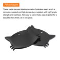 thumbnail image 4 of Uxcell Metal Cat's Head Tags Stamping, 1.34"x0.98" Black Blank Dog Tags DIY Engraving Blank Tags for Pet ID Tags 10pcs, 4 of 6