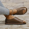 thumbnail image 6 of UP to 65% off Sandals for Women, Xunlbb Women's Fashion Casual Summer New Large Size Flat Open Toe Casual Beach Wedge Slippers(Brown,Size:38), 6 of 9