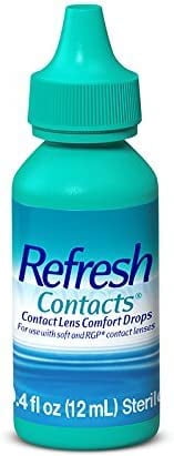 Allergan Refresh Soft Contacts, Contact Lens Comfort Drops - 0.4 Fl Oz (12 Ml) (Pack of 5)