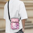 thumbnail image 3 of POLERO Cherry Blossom Cat Decoration 2 Layer Cell Phone Messenger Bag, Stretch Polyester Crossbody Bags with Zipper Pockets Crossbody Purse for Travel Outdoor, 3 of 7