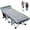 A Burgundy cot+gray pad, variant on MOPHOTO Adult Folding Camping Cot, Portable Outdoor Military Sleeping Bed, 75"× 28" Folding Cot with Cotton Pad & Carry Bag