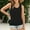 Black, variant on Baysbule Women's Summer Tank Top Loose Fit Pleated Neck Casual Sleeveless Shirt Soft Comfortable Streetwear