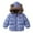 Green, variant on Toddler Boys Girls Winter Coat Hooded Jacket Thicken Windproof Zipper Warm Outwear 1-6Y