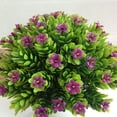 thumbnail image 4 of Adorno decorativo de vegetación simulada, maceta artificial de ciprés semicircular rosa, 4 of 5