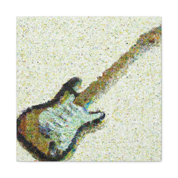 Fender in Pointillism - Canvas