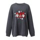 thumbnail image 5 of Blusa holgada de manga larga con cuello redondo y estampado navideño para mujer Fridja  bvmnju2419, 5 of 5