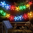 thumbnail image 3 of Qoosea Solar Fairy Lights Outdoor, 100 LED Cherry Blossom Fairy Lights Outdoor IP65 Waterproof Indoor 8 Modes for Garden Balcony Fence Decorations, 3 of 9