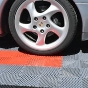 Greatmats Open Grid Interlocking Garage Floor Tiles, Black 25 Pack 1x1 Ft