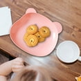 thumbnail image 6 of 2PCS Household Cartoon Bear Spit Bone Plate, Fruit Snack Plate, Plastic Small Plate, Pastry Salad, Canteen Dumpling, Pasta Plate, 6 of 9