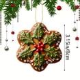 thumbnail image 3 of Beautynvta Christmas Tree Ornaments, 2D Acrylic Flat Snowflake Decoration Hanging Ornament, Holiday Decor, Festive Decoration Pendant for Home and Party, 3 of 4