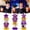 Purple, variant on Desktop Ornament,9Pcs Prom Night Honeycomb Centerpieces Prom 2025 Table Decorations Congrats Class Of 2025 Graduation Decorations For High School College Graduation Celebration Prom