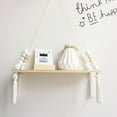 thumbnail image 3 of AMERTEER N^ordic Style Hanging Shelf  With Free Rope  Home Decoration  Wood  White, 3 of 5