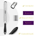 thumbnail image 3 of Upgraded Lemon Zester Tool, Hand Cheese Grater with Handle, Fine Rasp for Kitchen Handheld, Grate for Fruit, Citrus, Lime, Orange, Stainless Steel SUS304, 3 of 7