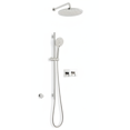 thumbnail image 3 of Frederick York 8-Piece Chrome Shower Kit: 12” Rainhead, 3-Function Handshower, Solid Brass - FRY8001KITCP, 3 of 3