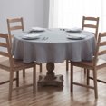 thumbnail image 5 of TEFLON Addison 100% Microfiber Fabric Highly Durable Restaurant Ready Spill Proof and Wrinkle Resistant Treated Tablecloth for Indoor and Outdoor Use, 70 Inch Diameter Grey, 5 of 5