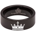 thumbnail image 2 of King and Queen Tungsten Carbide Wedding Ring, 2 of 7