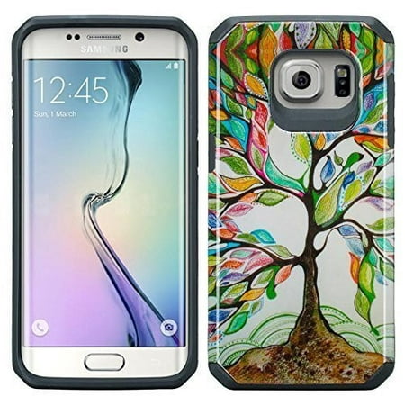 For Samsung Galaxy S7 Case, Hybrid Dual Layer Armor[Impact/Shock Resistant] Case for Galaxy S7 - Vibrant Tree