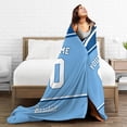 thumbnail image 2 of Custom Baseball City Plush Throw Blanket Personalized Any Name and Number for Men Women Youth Gift, 2 of 6