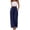 Blue, variant on Sewkxo Linen Pants for Women Summer Drawstring Wide Leg Trousers Elastic Waist Casual Loose Fit Palazzo Pants with Pockets,Black L