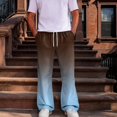 thumbnail image 2 of Men Athletic Gradient Jogger Sweatpants Wide Leg Loose Fit Drawstring Elastic Waist Casual Walking Workout Pants With Side Pockets 3XL, 2 of 8