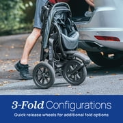 Chicco Activ3 Jogging Travel System Stroller with KeyFit 30 Infant Car Seat - Solar (Grey), New