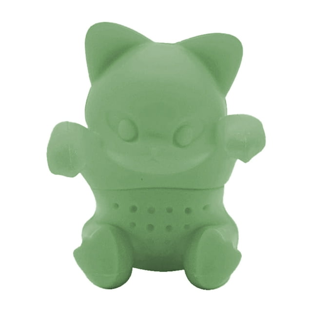 Visland Silicone Tea Infuser Cat Shaped Strainer Loose Leaf Tea Brewer Cute Cartoon Tea Filter for Home Office