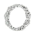 thumbnail image 4 of 2.00 Carat Brilliant Marquise Cut Genuine Diamond Wonderful Eternity Band for Ladies Solid 950 Platinum Size 10.5, 4 of 7