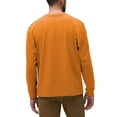 thumbnail image 5 of Men's Premium Crewneck Long Sleeve T-Shirts Classic Fit Mid-Weight Everyday Cotton Shirt, 5 of 6