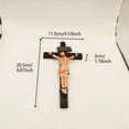 thumbnail image 3 of Fiudx Crucifijo Católico Realista de Pared, Estatua de Cristo Hecha a Mano, Regalo Religioso para Ocasiones Especiales, Decoración Esencial para El Hogar, Bautismo, Primera Comunión, Confirmación, Re, 3 of 6