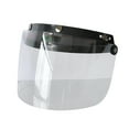 thumbnail image 3 of Universal Motorcycle Helmet Lens - Anti-UV, Anti-Scratch Visor Wind Shield for Standard 3-Snap Open Face Helmets, 3 of 7