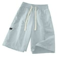 thumbnail image 4 of Vetsdori Cargo Shorts for Men Pockets Relaxed Fit Short Pants Big and Tall drawstring Workout,Casual Ropa Mens Shorts Summer, 4 of 5