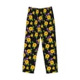 thumbnail image 4 of Goofa Daisies Flowers Printed Soft Pajama Pants for Men, Wide Leg Comfy Casual Lounge Yoga Pants-X-Large, 4 of 9