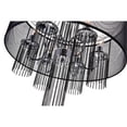 thumbnail image 4 of CWI Lighting Amelia 6 Light Drum Shade Metal Chandelier in Chrome, 4 of 6