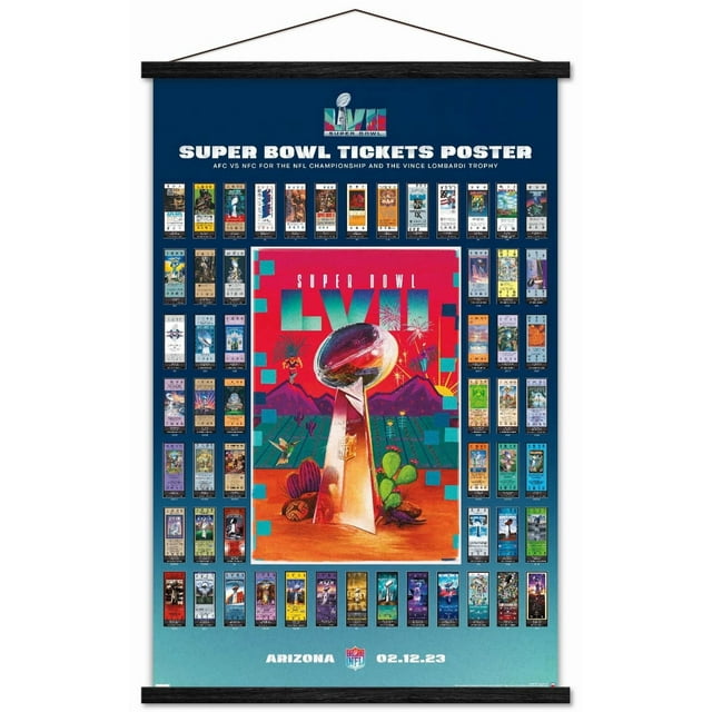 Ligue NFL - Collage de billets Super Bowl LVII